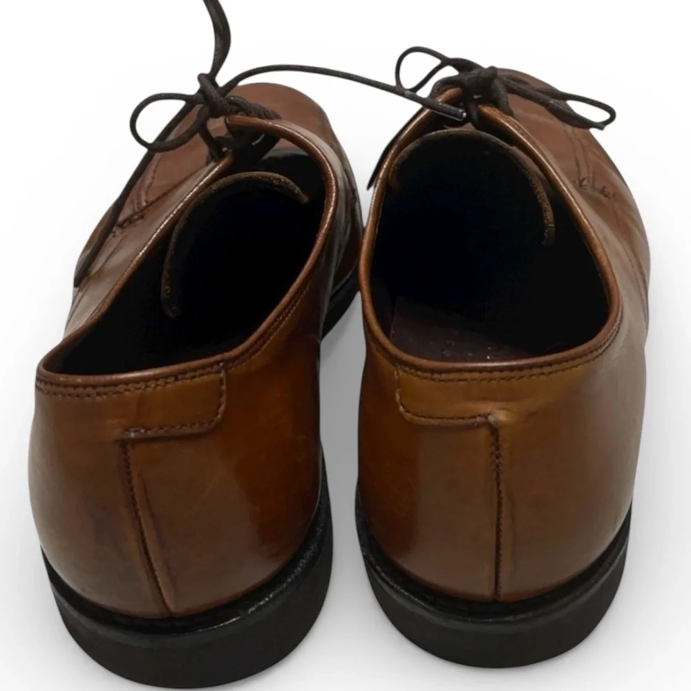 Allen Edmonds Madison Avenue Derby Shoes Mens 10 E Brown Leather Made USA